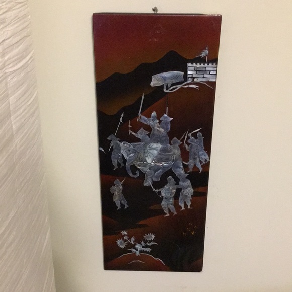 Wall Decor Antique Vietnamese Lacquer Mop Wall Art 4 Panel Poshmark